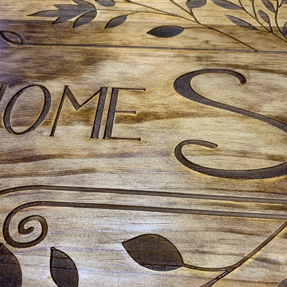 Laser Engraved Wood Noodle Board Stovetop Cover - Picture 5 of 5